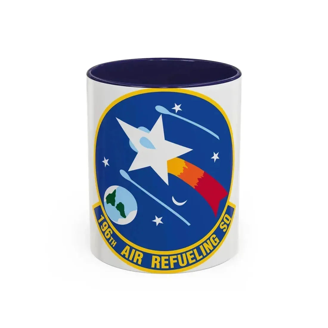 196 Air Refueling Squadron (U.S. Air Force) Accent Coffee Mug 11oz Navy - Go Mug Yourself