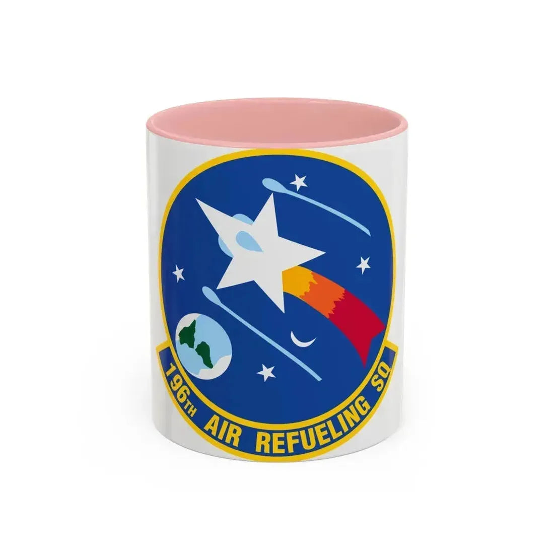 196 Air Refueling Squadron (U.S. Air Force) Accent Coffee Mug 11oz Pink - Go Mug Yourself