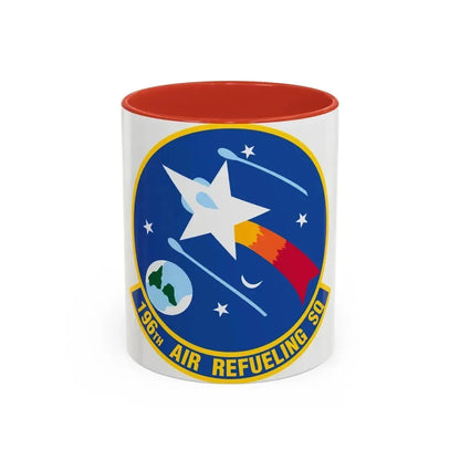 196 Air Refueling Squadron (U.S. Air Force) Accent Coffee Mug 11oz Red - Go Mug Yourself