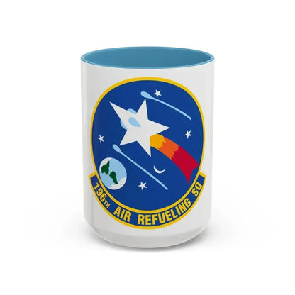 196 Air Refueling Squadron (U.S. Air Force) Accent Coffee Mug 15oz Light Blue - Go Mug Yourself