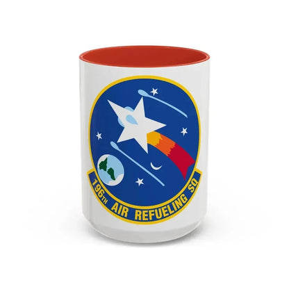 196 Air Refueling Squadron (U.S. Air Force) Accent Coffee Mug 15oz Red - Go Mug Yourself