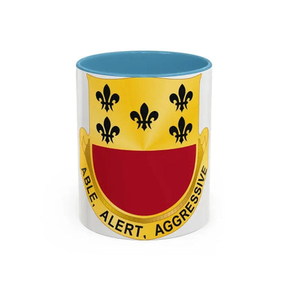 196 Armor Regiment (U.S. Army) Accent Coffee Mug 11oz Light Blue - Go Mug Yourself
