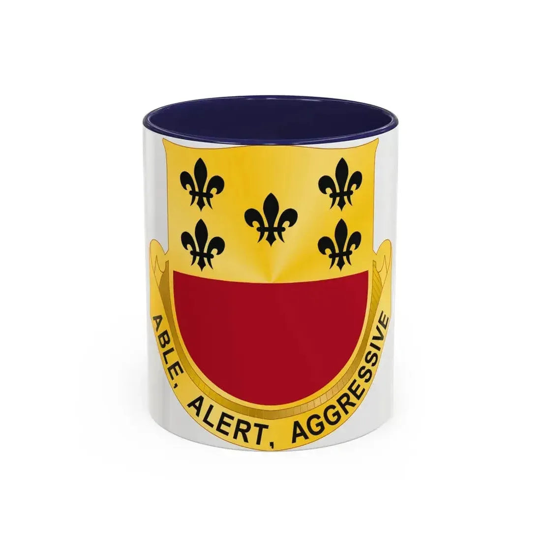 196 Armor Regiment (U.S. Army) Accent Coffee Mug 11oz Navy - Go Mug Yourself