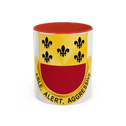 196 Armor Regiment (U.S. Army) Accent Coffee Mug 11oz Red - Go Mug Yourself