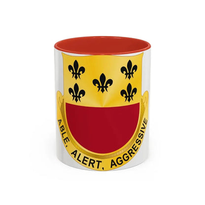 196 Armor Regiment (U.S. Army) Accent Coffee Mug 11oz Red - Go Mug Yourself