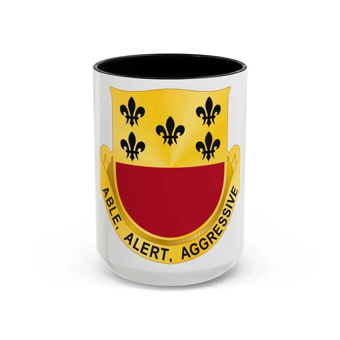 196 Armor Regiment (U.S. Army) Accent Coffee Mug 15oz Black - Go Mug Yourself