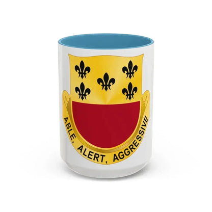 196 Armor Regiment (U.S. Army) Accent Coffee Mug 15oz Light Blue - Go Mug Yourself