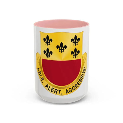 196 Armor Regiment (U.S. Army) Accent Coffee Mug 15oz Pink - Go Mug Yourself