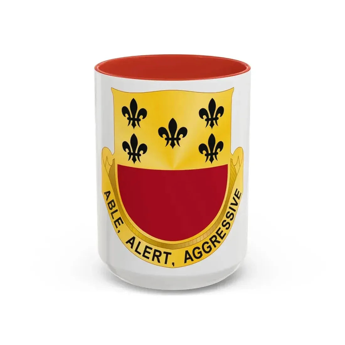 196 Armor Regiment (U.S. Army) Accent Coffee Mug 15oz Red - Go Mug Yourself