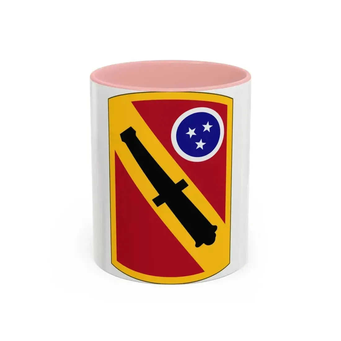 196 Field Artillery Brigade (U.S. Army) Accent Coffee Mug 11oz Pink - Go Mug Yourself