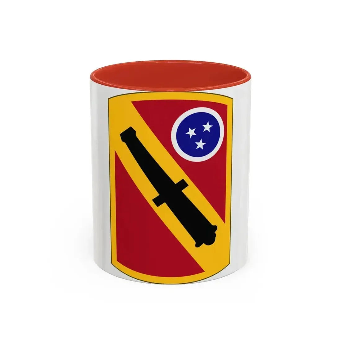 196 Field Artillery Brigade (U.S. Army) Accent Coffee Mug 11oz Red - Go Mug Yourself