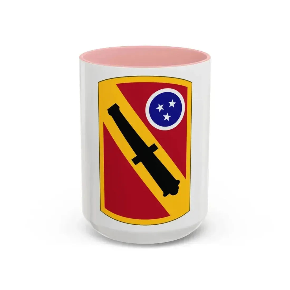196 Field Artillery Brigade (U.S. Army) Accent Coffee Mug 15oz Pink - Go Mug Yourself