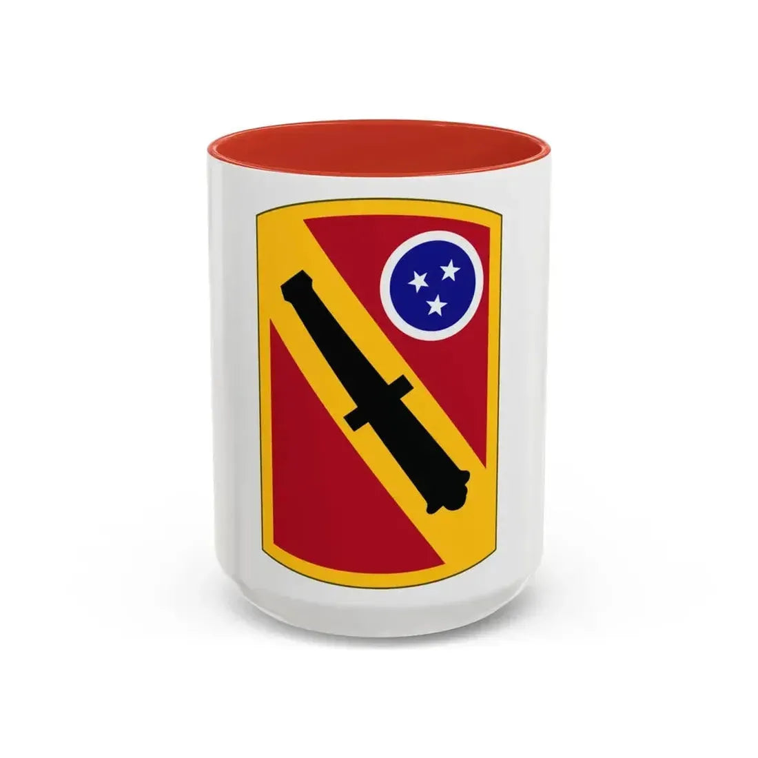 196 Field Artillery Brigade (U.S. Army) Accent Coffee Mug 15oz Red - Go Mug Yourself