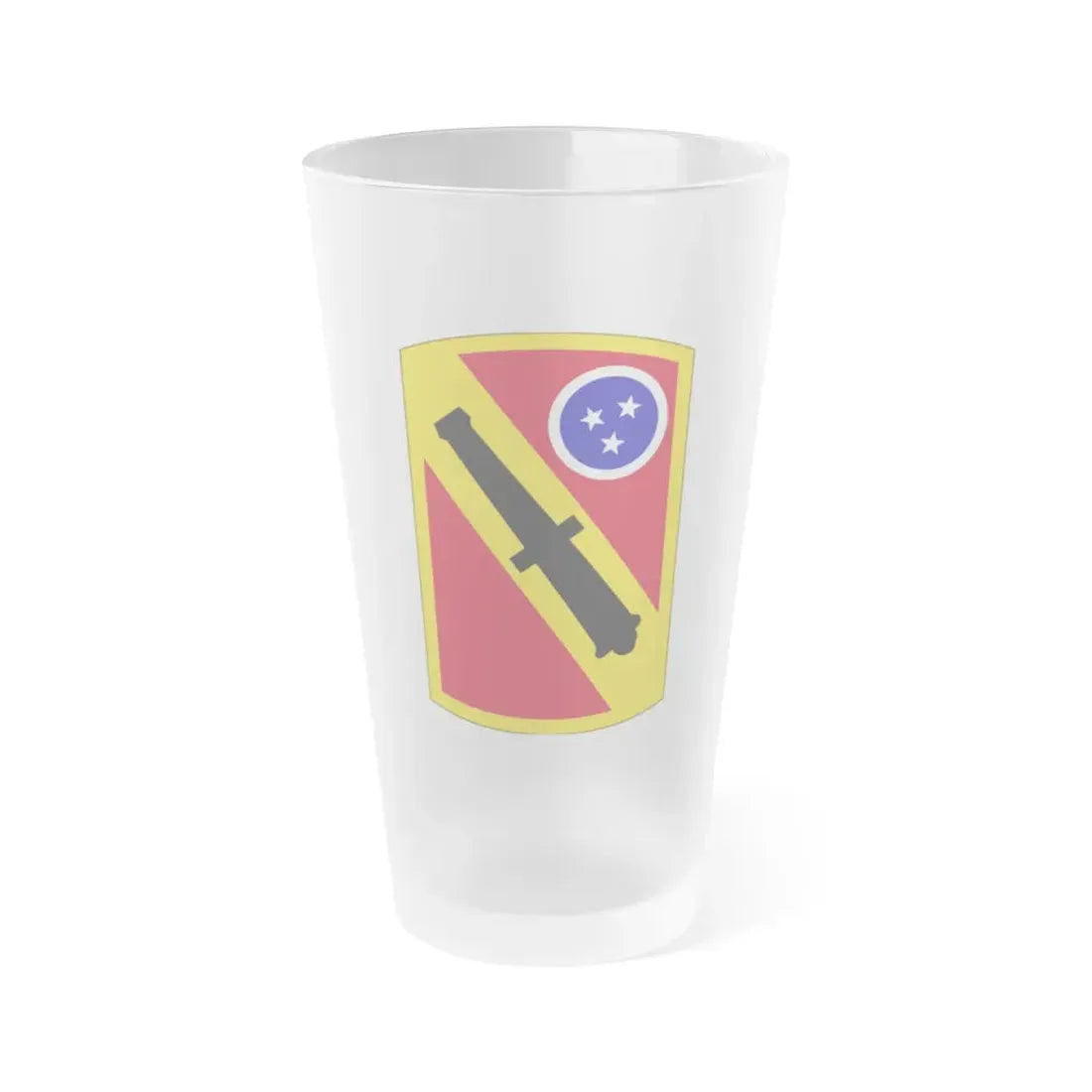 196 Field Artillery Brigade (U.S. Army) Frosted Pint Glass 16oz Default Title - Go Mug Yourself