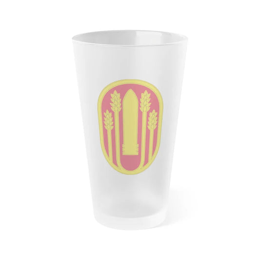 196 Maneuver Enhancement Brigade (U.S. Army) Frosted Pint Glass 16oz-Go Mug Yourself