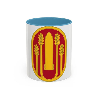 196 Maneuver Enhancement Brigade (U.S. Army) Accent Coffee Mug 11oz Light Blue - Go Mug Yourself