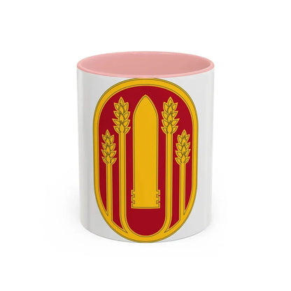 196 Maneuver Enhancement Brigade (U.S. Army) Accent Coffee Mug 11oz Pink - Go Mug Yourself