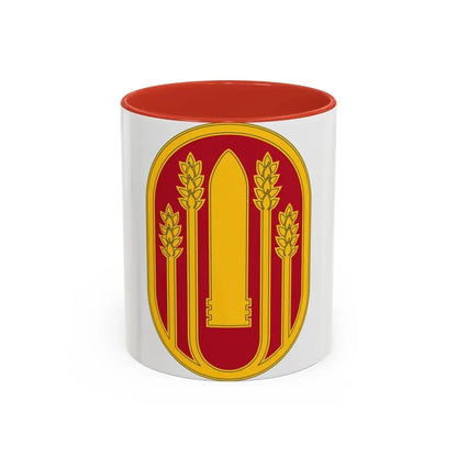 196 Maneuver Enhancement Brigade (U.S. Army) Accent Coffee Mug 11oz Red - Go Mug Yourself