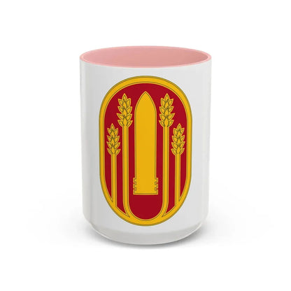 196 Maneuver Enhancement Brigade (U.S. Army) Accent Coffee Mug 15oz Pink - Go Mug Yourself