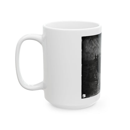 Manassas, Va. Men Of Co. C, 41st New York Infantry (U.S. Civil War) White Coffee Mug