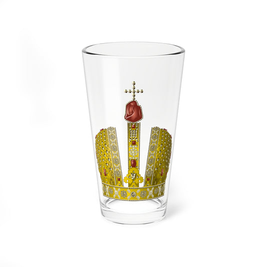 Crown of Russian Empress Anna Ivanowna (Poland) (Coat of Arms) Pint Glass 16oz