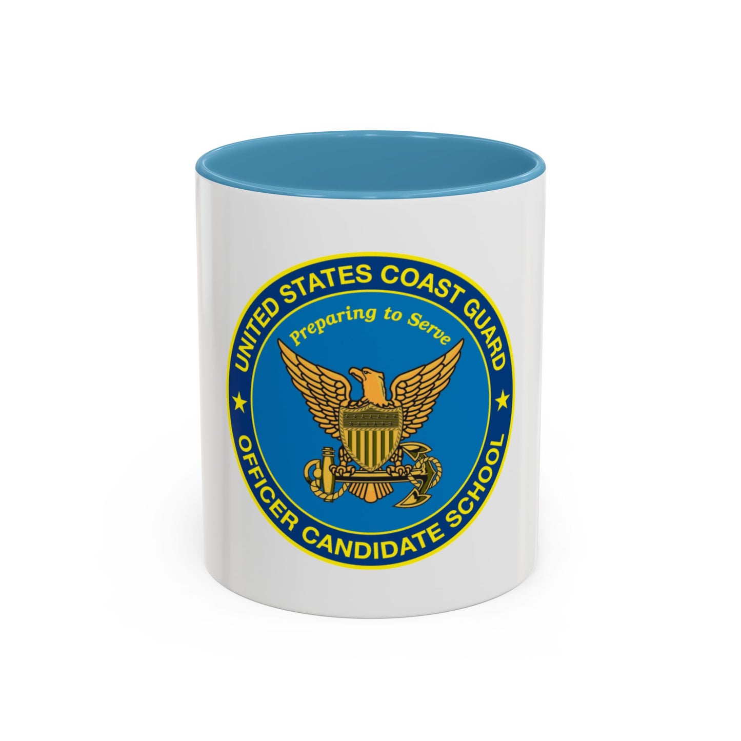 USCG Officer Candidate School (U.S. Coast Guard) Accent Coffee Mug