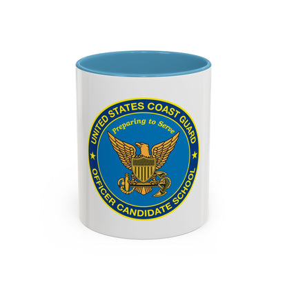 USCG Officer Candidate School (U.S. Coast Guard) Accent Coffee Mug