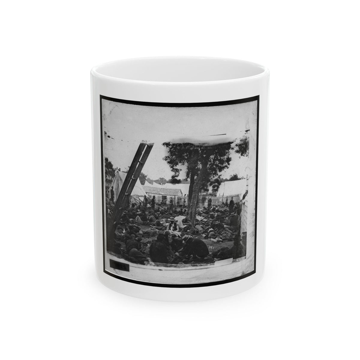 Savage Station, Va. Field Hospital After The Battle Of June 27 (U.S. Civil War) White Coffee Mug