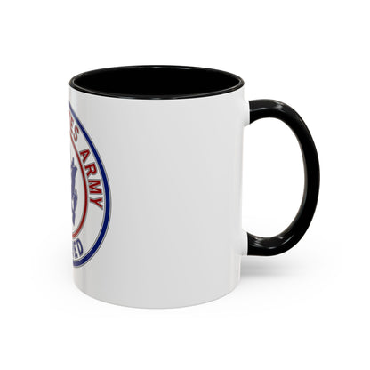 Retired Service Identification Badge 2 (U.S. Army) Accent Coffee Mug