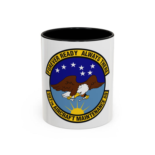 507th Aircraft Maintenance Squadron (U.S. Air Force) Accent Coffee Mug