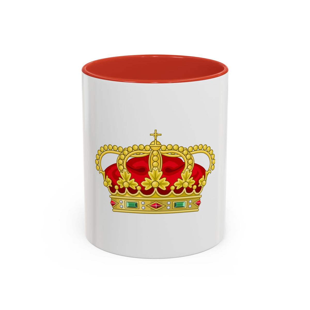 Heraldic Royal Crown of Portugal - Eight Arches - Accent Coffee Mug