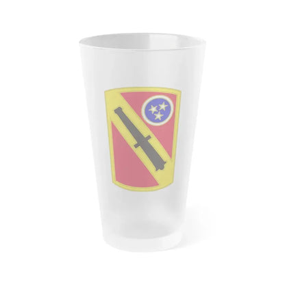 196th Field Artillery Brigade v3 (U.S. Army) Frosted Pint Glass 16oz Default Title - Go Mug Yourself