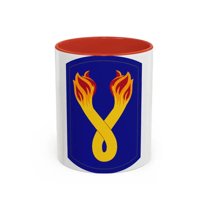 196TH INFANTRY BRIGADE 2 (U.S. Army) Accent Coffee Mug 11oz Red - Go Mug Yourself