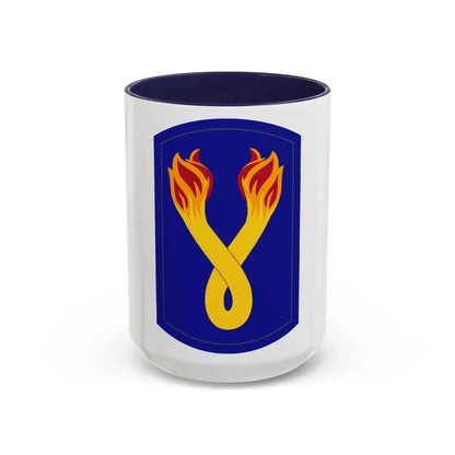 196TH INFANTRY BRIGADE 2 (U.S. Army) Accent Coffee Mug 15oz Navy - Go Mug Yourself
