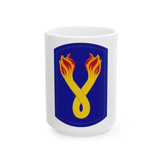 196TH INFANTRY BRIGADE 2 (U.S. Army) White Coffee Mug 15oz - Go Mug Yourself