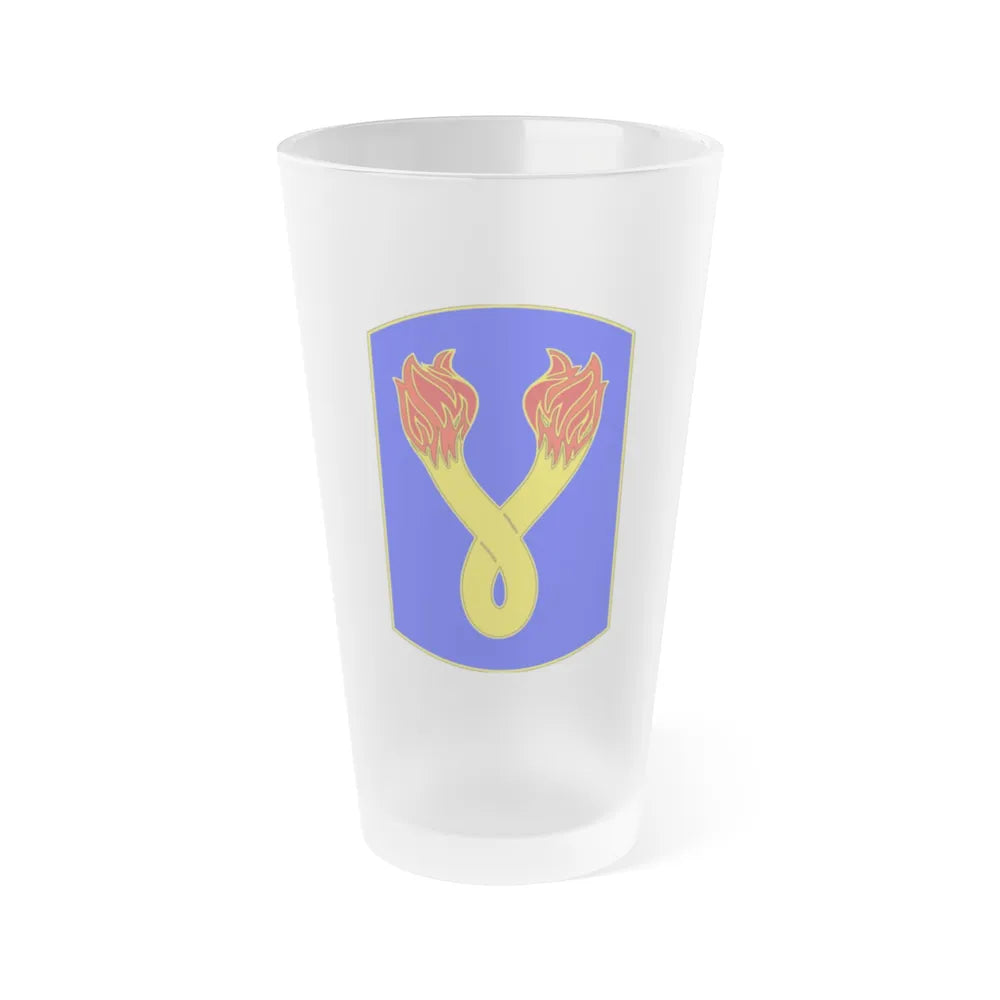 196TH INFANTRY BRIGADE (U.S. Army) Frosted Pint Glass 16oz-Go Mug Yourself