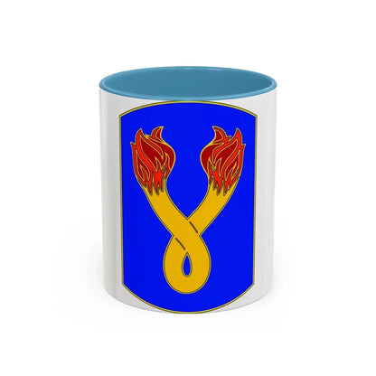 196TH INFANTRY BRIGADE (U.S. Army) Accent Coffee Mug 11oz Light Blue - Go Mug Yourself