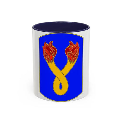 196TH INFANTRY BRIGADE (U.S. Army) Accent Coffee Mug 11oz Navy - Go Mug Yourself