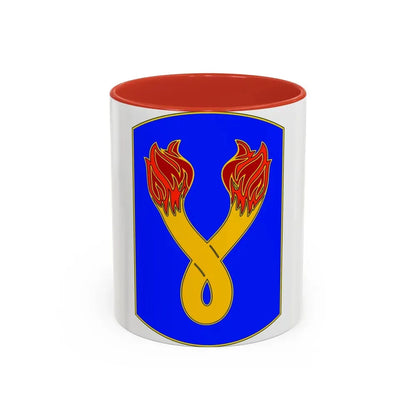 196TH INFANTRY BRIGADE (U.S. Army) Accent Coffee Mug 11oz Red - Go Mug Yourself