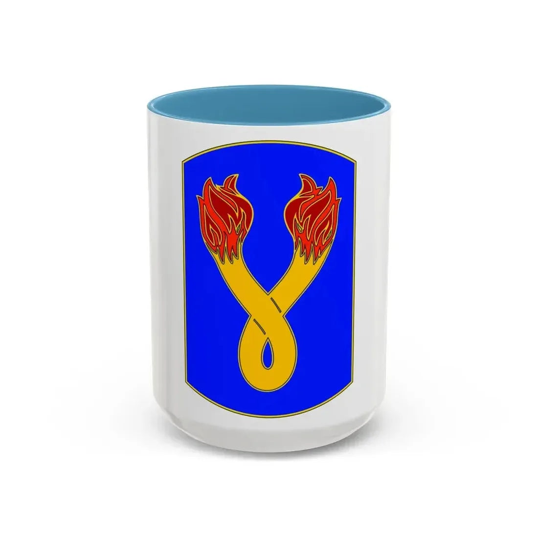 196TH INFANTRY BRIGADE (U.S. Army) Accent Coffee Mug 15oz Light Blue - Go Mug Yourself