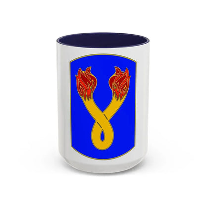196TH INFANTRY BRIGADE (U.S. Army) Accent Coffee Mug 15oz Navy - Go Mug Yourself