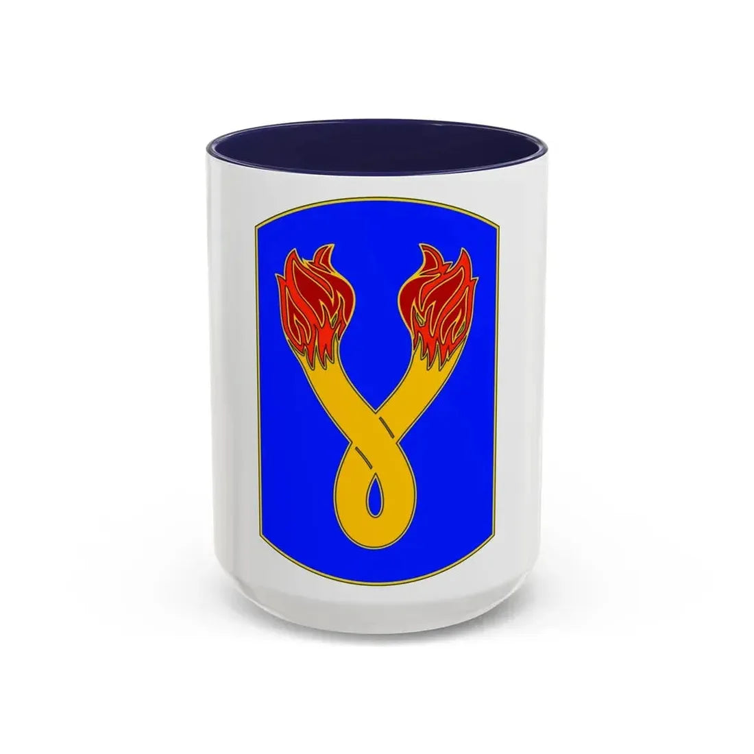196TH INFANTRY BRIGADE (U.S. Army) Accent Coffee Mug 15oz Navy - Go Mug Yourself