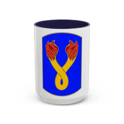 196TH INFANTRY BRIGADE (U.S. Army) Accent Coffee Mug 15oz Navy - Go Mug Yourself