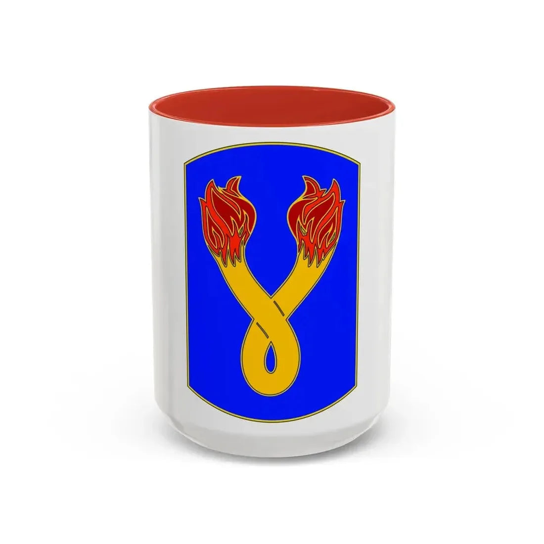 196TH INFANTRY BRIGADE (U.S. Army) Accent Coffee Mug 15oz Red - Go Mug Yourself