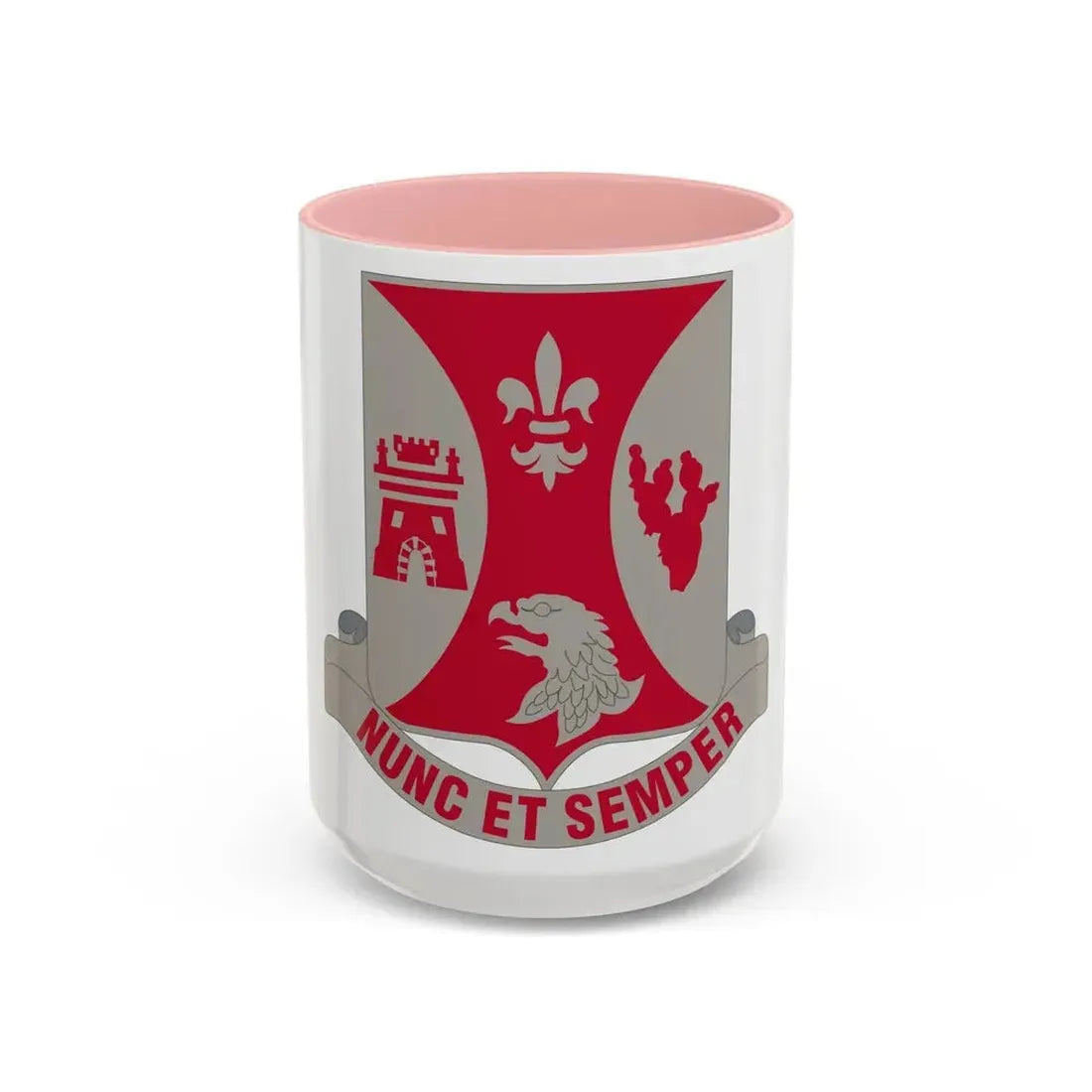 196th Infantry Regiment (U.S. Army) Accent Coffee Mug 15oz Pink - Go Mug Yourself