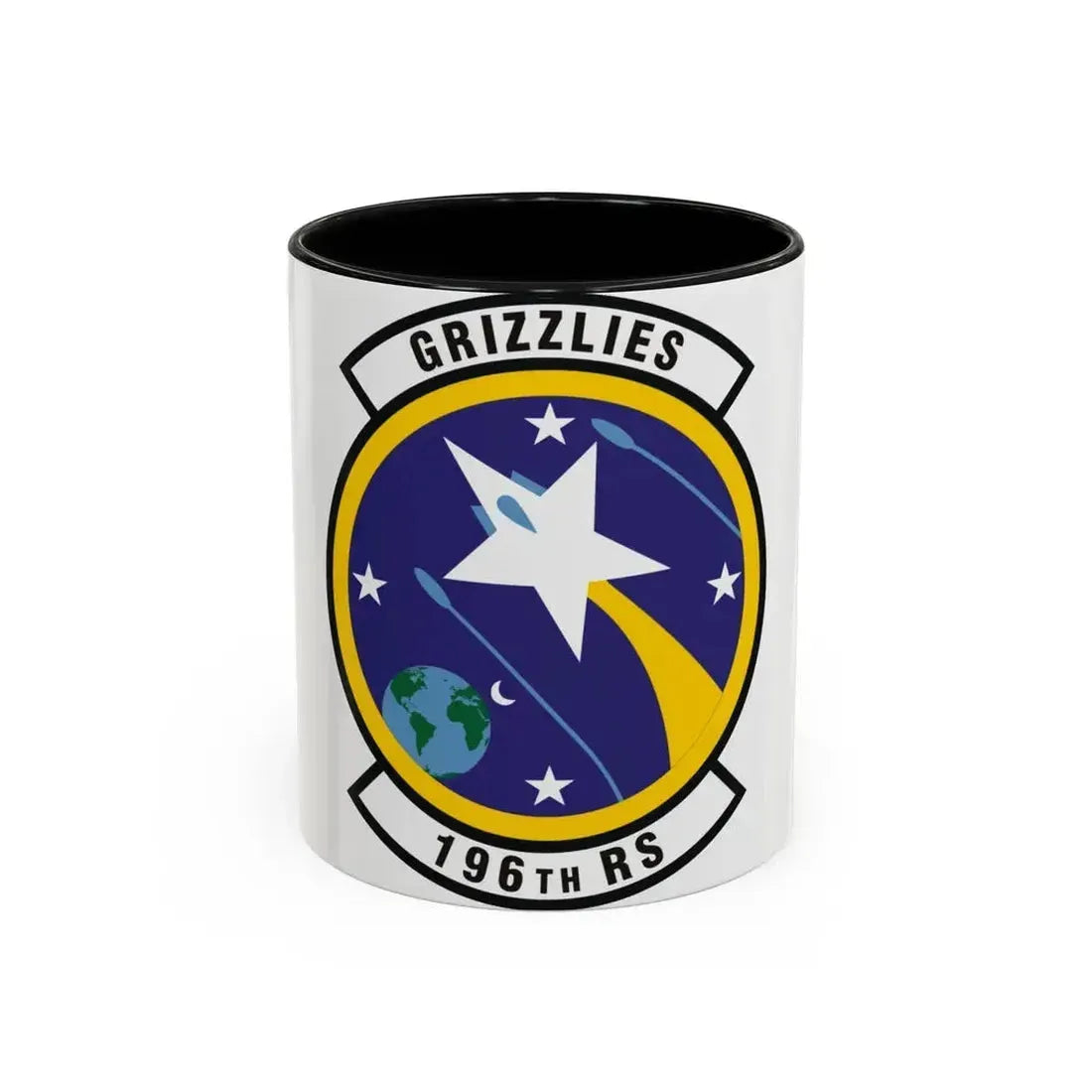 196th Reconnaissance Squadron (U.S. Air Force) Accent Coffee Mug 11oz Black - Go Mug Yourself