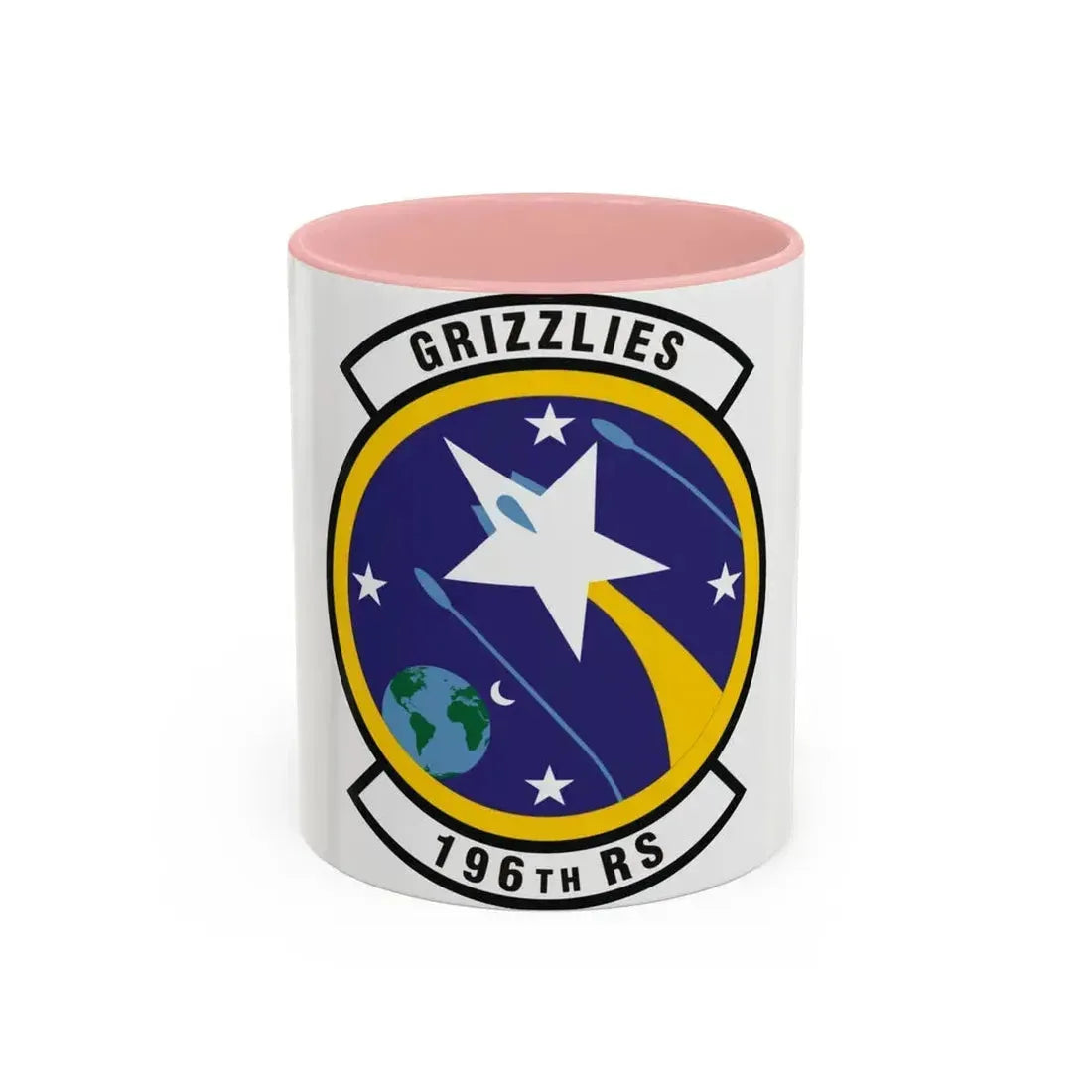 196th Reconnaissance Squadron (U.S. Air Force) Accent Coffee Mug 11oz Pink - Go Mug Yourself