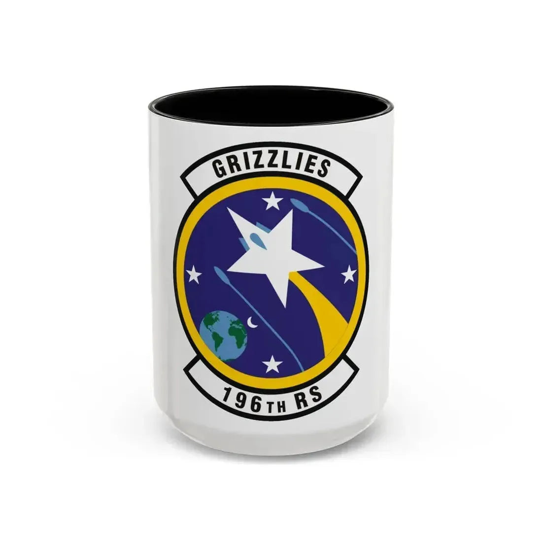 196th Reconnaissance Squadron (U.S. Air Force) Accent Coffee Mug 15oz Black - Go Mug Yourself
