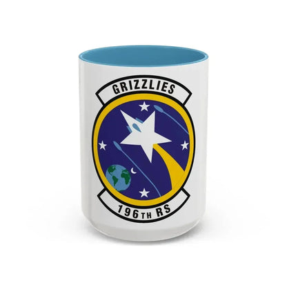 196th Reconnaissance Squadron (U.S. Air Force) Accent Coffee Mug 15oz Light Blue - Go Mug Yourself