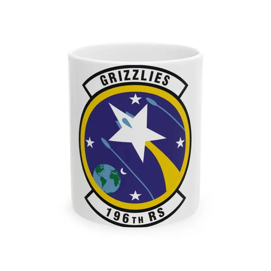 196th Reconnaissance Squadron (U.S. Air Force) White Coffee Mug 11oz - Go Mug Yourself